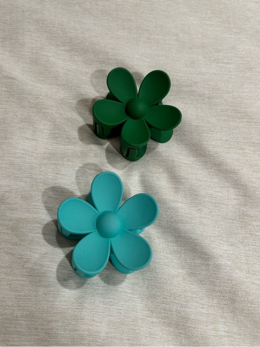 Two Flower Hair Claw Clips